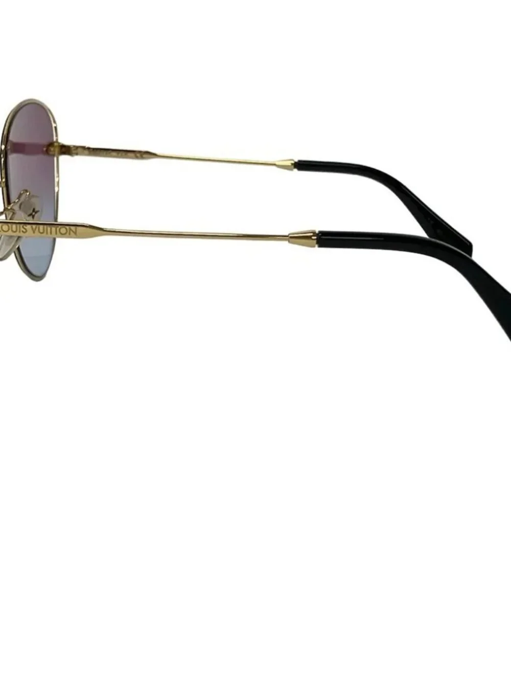 LOUIS VUITTON A Nous Deux Z1306E Purple Gold Black RG1119 Sunglasses Plastic